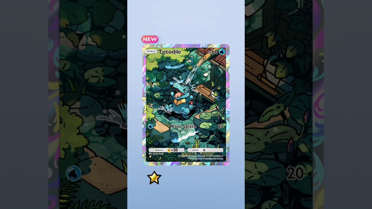 Got First Star Totodile Card In Tcg Poket||