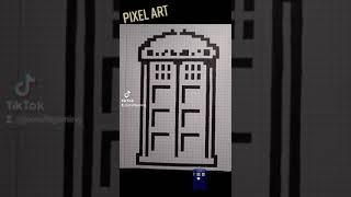 Pixel Art Tardis de Doctor Who 😜