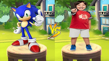 Tag with Ryan vs Sonic Dash - All Characters Unlocked Android Gameplay