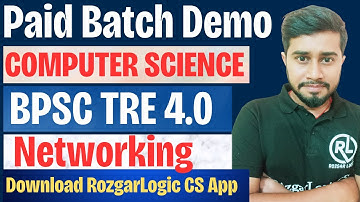 🎓 BPSC TRE 4.0 Computer Science | Networking Demo Class | Complete Syllabus Covered | TRE 4.0 Batch