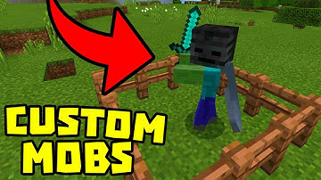 CUSTOMIZE MOBS using COMMAND BLOCKS in MINECRAFT POCKET EDITION!!!