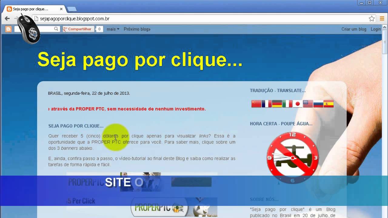 PROPER PTC e Blog Seja pago por clique – NOTA DE ESCLARECIMENTO