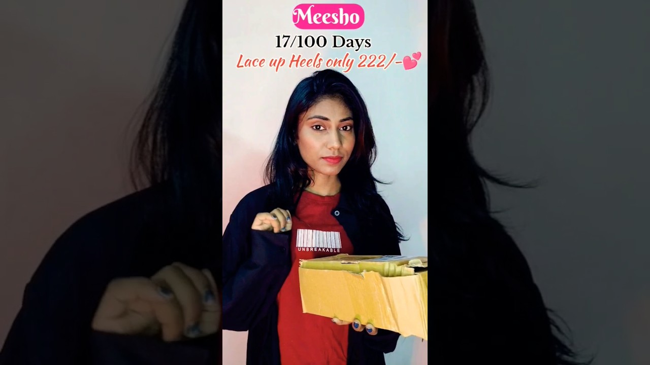 Meesho Lace up 👠 Heels 222/- 17/100Day 