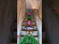 👣🎈💥Challenge the staircase obstacle course and pop the colorful balloons!#shorts