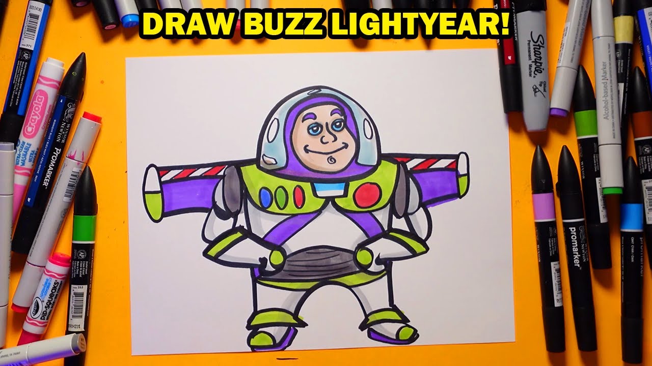 How to Draw Buzz Lightyear!