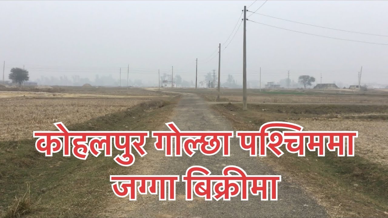 Ghaderi bikrima land for sale Kohalpur. YouTube