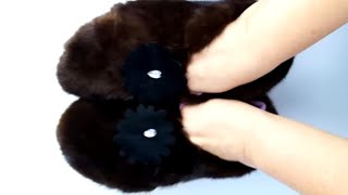 SLIPPERS from AN OLD FUR COAT and BOOTS