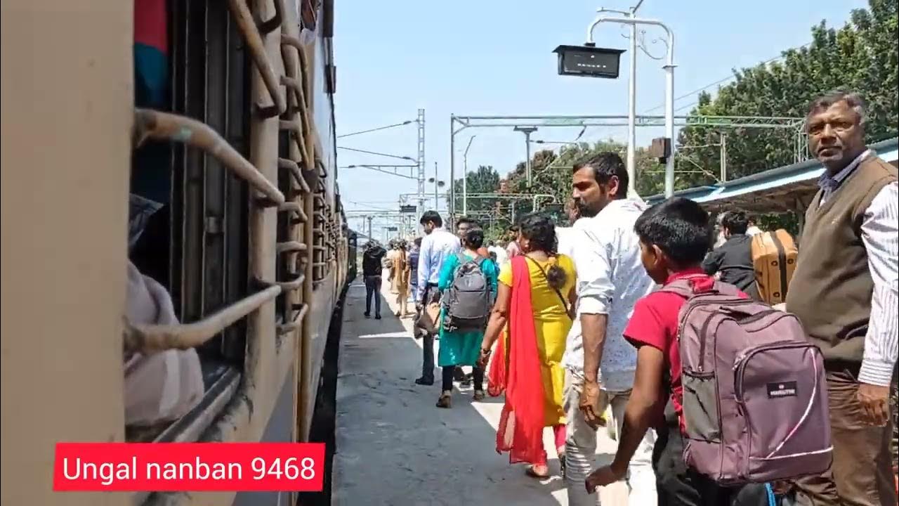 🚂🚂🚂 K.S.R.Bangalore to Tumkur / super fast train / 1st time travel 😲😃🚂🚂