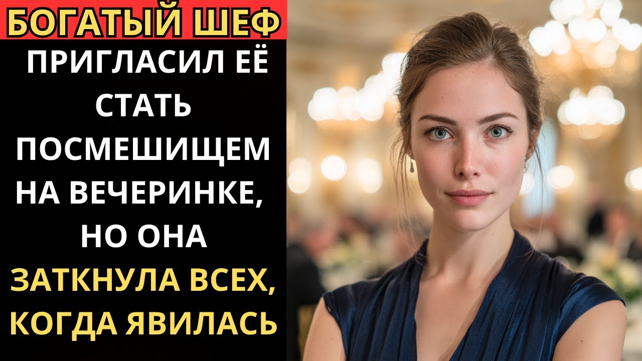 БОГАТЫЙ ШЕФ ПРИГЛАСИЛ ЕЁ СТАТЬ ПОСМЕШИЩЕМ НА ВЕЧЕРИНКЕ, НО ОНА ЗАТКНУЛА ВСЕХ, КОГДА ЯВИЛАСЬ.