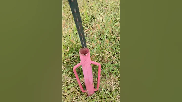 Pulling up T-posts with a post driver. #farmlife #worksmarter #subscribe
