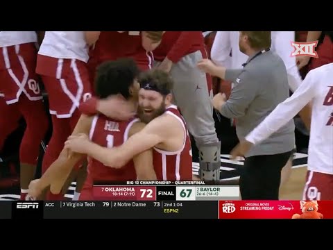 Big 12 Men's Basketball: Oklahoma 72, Baylor 67