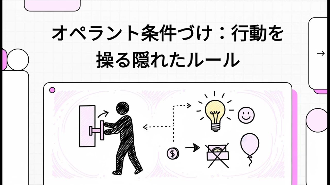 オペラント条件づけ：行動を操る隠れたルール