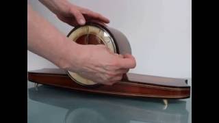 Sold! URGOS JUNGHANS Westminster Mantel TOP Clock Mid Century High Gloss Shelf Vintage German German