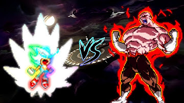 Sonic Chaos V4 JVL OP (all form) (New) VS Jiren V2 OP (Zeed) in Jump Force Mugen