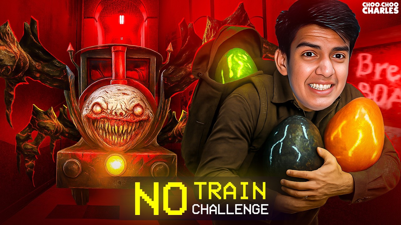 I Finally DEFEATED Choo Choo Charles in NO TRAIN Challenge 🚂