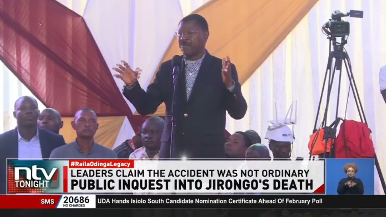 На похоронах бывшего депутата от округа Лугари Сайруса Джиронго лидеры призвали к проведению публ...