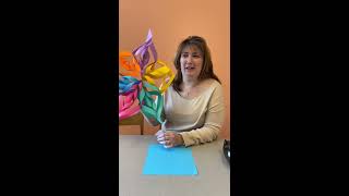 Make a Giant 3D Paper Snowflake with Miss Pam