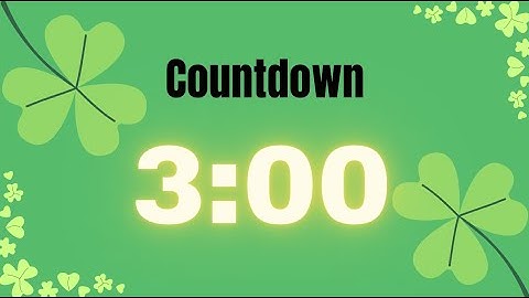 3 Minute Countdown Timer: St. Patrick