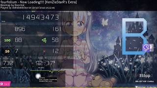 osu! | dokidokilolixx | fourfolium - Now Loading! [KenZiaStaR Extra] HD,DT 92.37% 732/1388x 9⭐