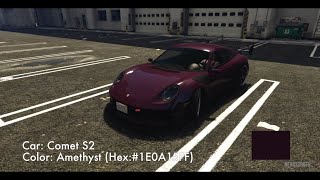 GTA Online - Paint Color Hex Code - Amethyst (Short Cinematic)