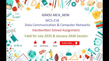 MCS 218 Handwritten Assignment  | MCS 218  Solved Assignment July-2025 & Jan-2026 | MCA_NEW | IGNOU