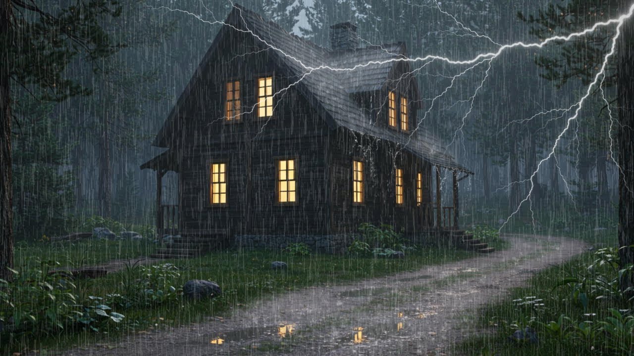 HEAVY THUNDERSTORM SOUNDS FOR SLEEPING | Best Heavy Rain And Thunder Sounds For Relaxation