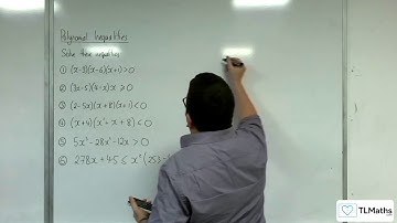 AQA A-Level Further Maths D8-02 Polynomial Inequalities: Cubic Inequalities Examples