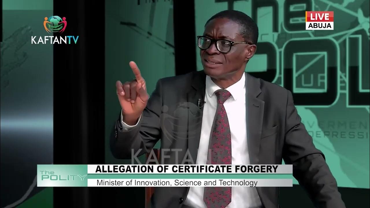 ALLEGATION OF CERTIFICATE FORGERY: Minister of Innovation, Science and Technology Being Investigated