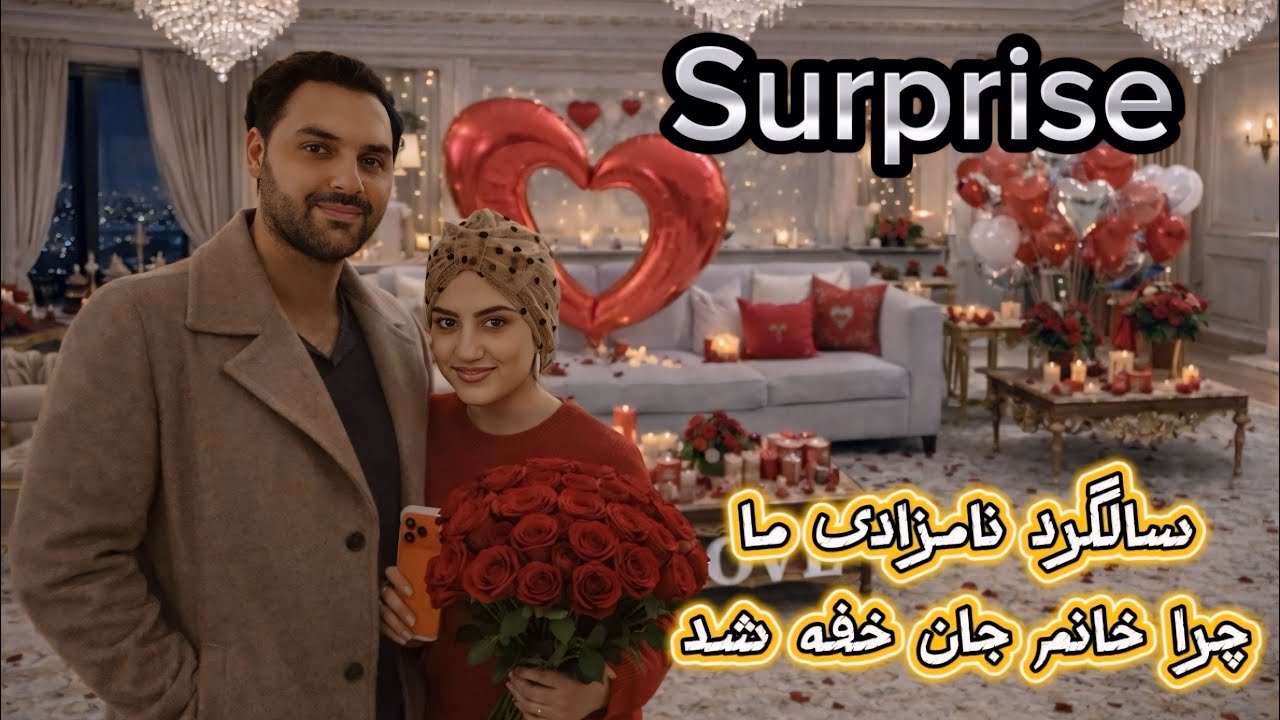 Engagement anniversary surprise| سالگرد نامزادی ما متعجب ساختن
