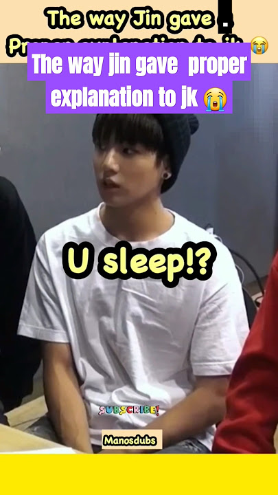 The way jin gave proper explain to jk .  #jinkook #jinkookmoments #jinkookfunnymoments