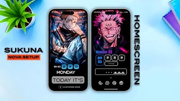 jujutsu kaisen Miui Customization ⚡Anime Nova Launcher Setup 2023 |Miui14/13 Themes|Customize Zone