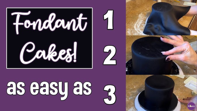 Perfect black fondant 