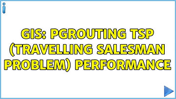 GIS: pgrouting tsp (travelling salesman problem) performance (2 Solutions!!)