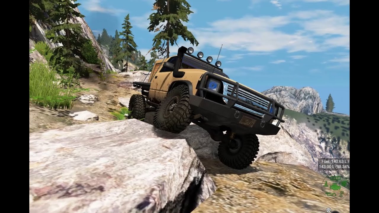 Beamng 4x4 Trails In Custom Hilux Youtube 91B