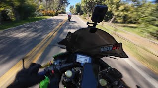 Two Ninja 500S Ripping Through Twisties Raw Exhaust Asmr