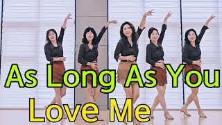 As Long As You Love Me Line Dance  Improver / Intermediate - Cha Cha