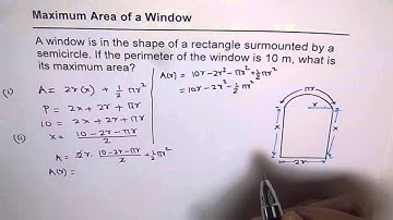 AP Calculus Maximum Area of Norman Window