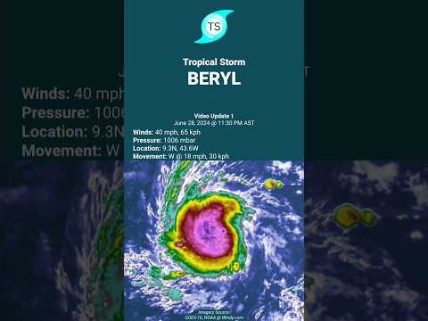 BERYL forms and is set to become a hurricane as it treks westward | Video Update 2