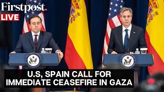 LIVE: US Secretary of State Blinken Signs MoU on Foreign State Information Manipulation with Spain