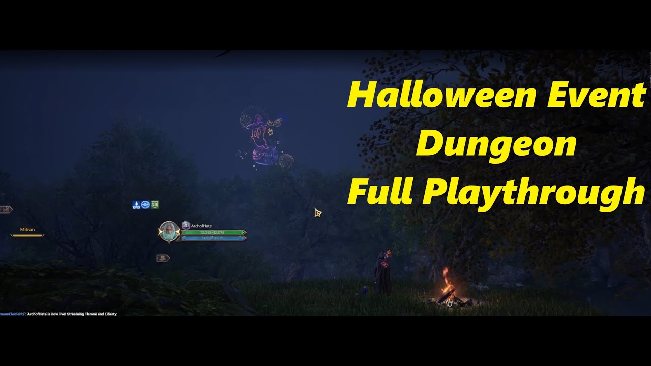 HALLOWEEN EVENT DUNGEON FULL PLAYTHROUGH w/WarFrenzy Gaming IN THRONE AND LIBERTY