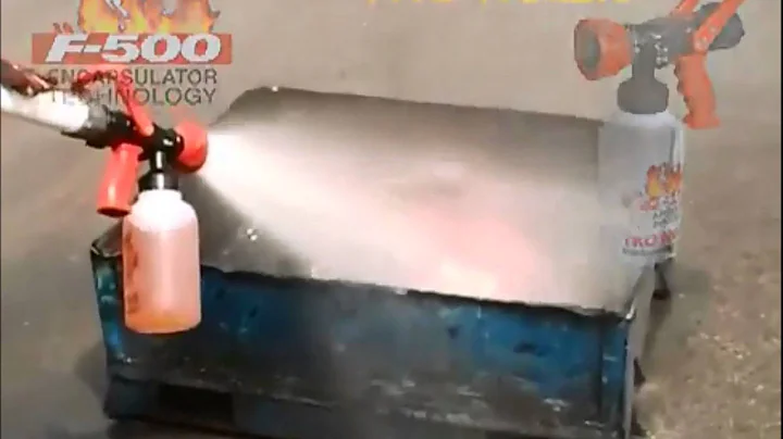 F 500 EA Cools and Extinguishes Titanium Fire Low ENERGETECH