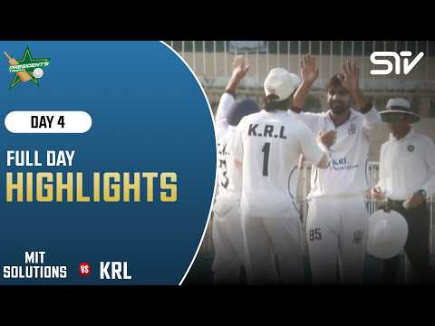 Full Highlights | DAY 4 | KRL v MIT Solutions | President's Trophy Grade 1 | MZK1K