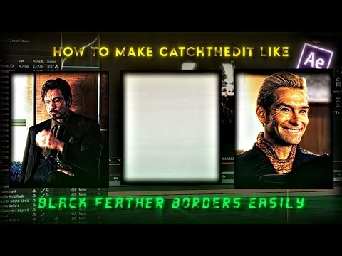 How To Make @catchthedit  Like Black Feather Borders I After Effects | Tutorial