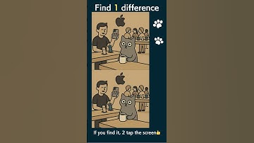 【Find  the 1 differences】🚨🐱🔍 #spotthedifference #findthedifference  #braintest #iphone