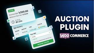 WooCommerce Auction Plugin Frontend Features Bidding System