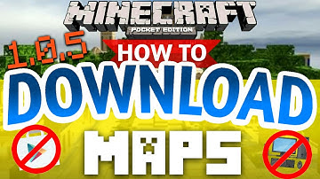 MINECRAFT Maps- HOW TO DOWNLOAD MCPE MAPS!!{ANDROID} | (1.0.5) MCPE 1.0.5 MAPS!?!