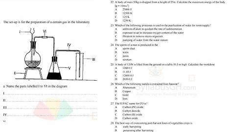 WASSCE 2023 Integrated Science Objectives Past Question