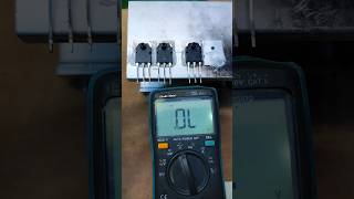 How to check the condition of an A1941 PNP transistor using a diode #transistor #pnp #test #tutorial