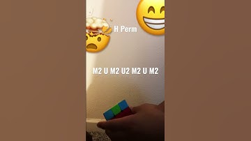 How to do an H perm to swap 4 opposite edges #rubikscube #algorithm #rubikscubealgorithm #solve