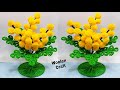 ऊन से गुलदस्ता बनाने का आसान तरीका/DIY Easy Woolen Guldasta Craft/Woolen Tree Craft idea/Wool making